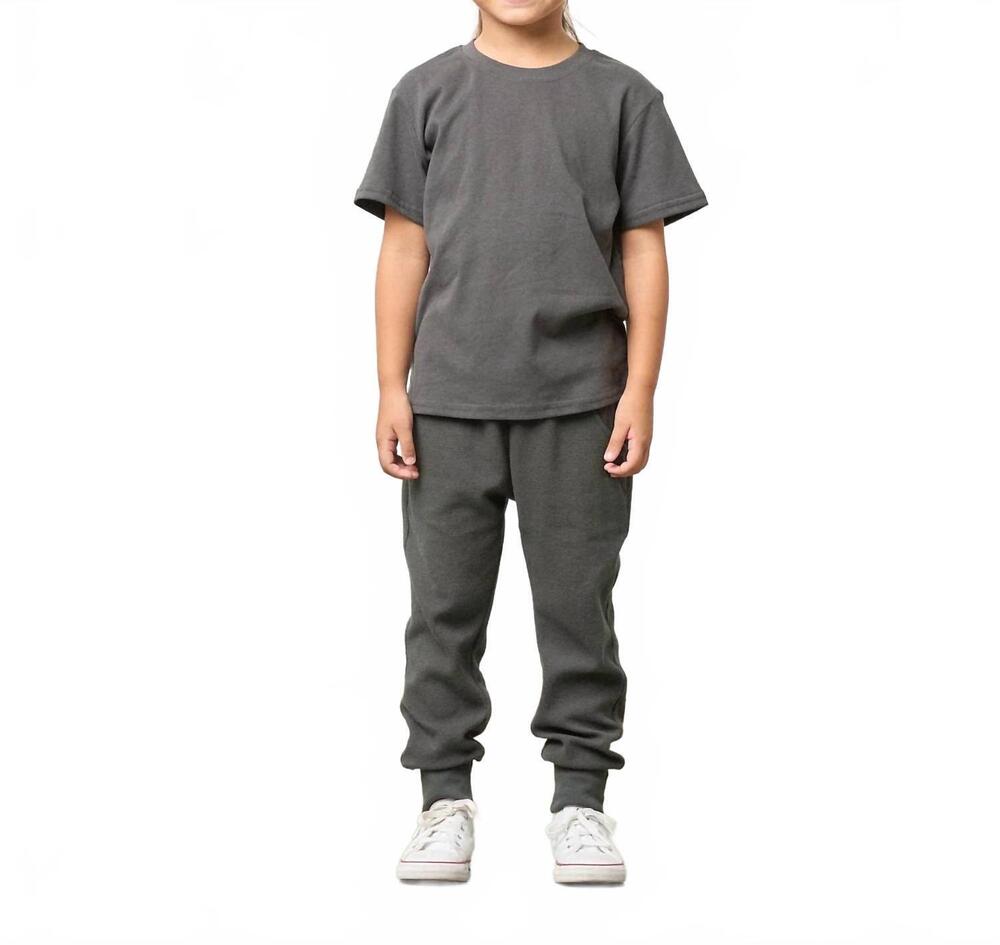 NEW LITTLE BIPSY boys elevated short sleeve tee in shadow